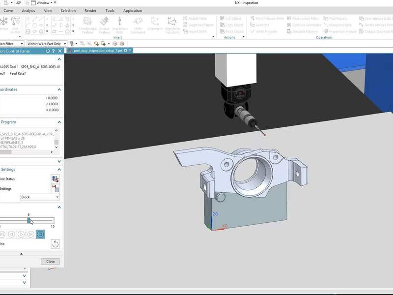 CMM Inspection Programming in NX - Use of PMI