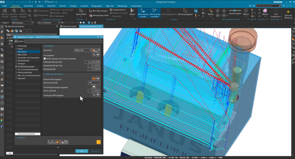 Siemens NX Quicktipp - Kollisionsaufmaß