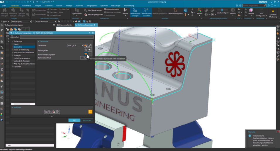 NX Quicktipp - Kollisionsgeometrie angeben
