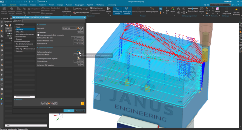 Siemens NX Quicktipp - Kollisionsteil angeben
