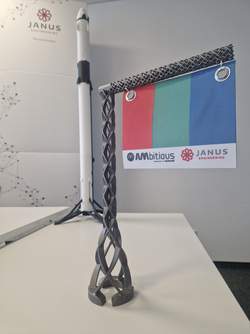 Our Mars flagpole
