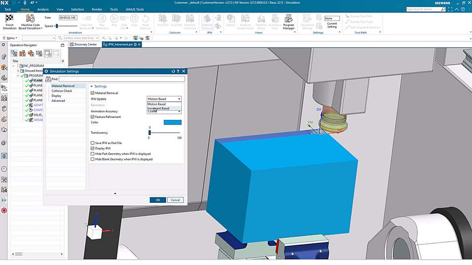 NX CAm QuickTip Increment Based