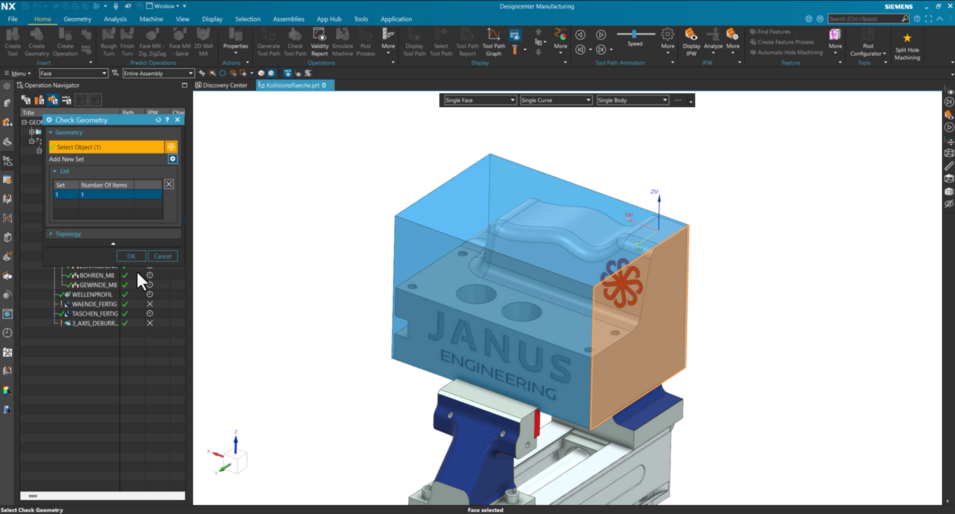 Using Collision Geometry in Adaptive Roughing